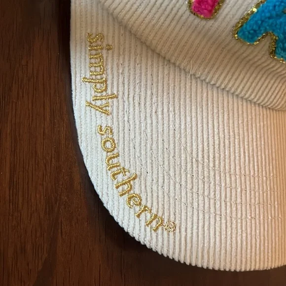 Simply Southern “Faith” corduroy baseball cap New with tags - Picture 3 of 7